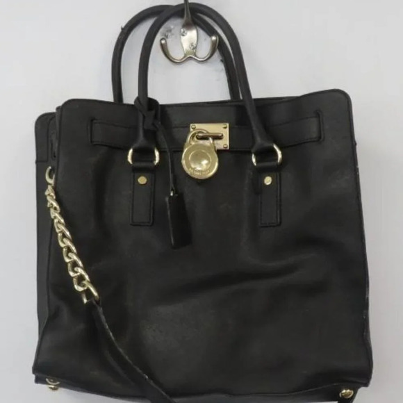 Michael Kors Hamilton Black Large Tote Bag - Picture 1 of 8